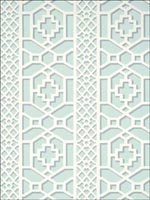 Zanzibar Trellis Winter Mint Wallpaper 5006942 by Schumacher Wallpaper for sale at Wallpapers To Go