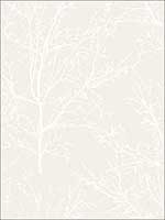 Metallic Trees Branches Linen Look Textured Wallpaper OY34000 by Paper and Ink Wallpaper for sale at Wallpapers To Go