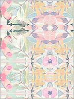 Synchronized Floral Pink Peel And Stick Wallpaper RMK10853WP by York Wallpaper for sale at Wallpapers To Go