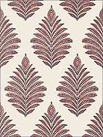Palampore Leaf Red and Blue Wallpaper AT78726 by Anna French Wallpaper for sale at Wallpapers To Go