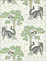 Kahna Cream and Robins Egg Wallpaper AT78781 by Anna French Wallpaper for sale at Wallpapers To Go