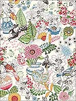 Whimsy Multicolor Fauna Wallpaper 282112801 by A Street Prints Wallpaper for sale at Wallpapers To Go