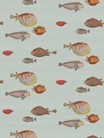 Acquario Print Room Blue Wallpaper 9710030 by Cole and Son Wallpaper for sale at Wallpapers To Go