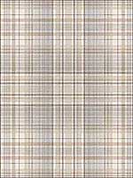 Check Plaid Beige Coffee Grey Wallpaper AF37721 by Patton Norwall Wallpaper for sale at Wallpapers To Go