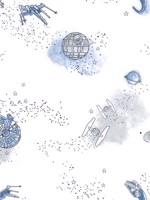 Star Wars Good Night Galaxy Blue Wallpaper DI0998 by York Wallpaper for sale at Wallpapers To Go