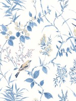 Imperial Garden Blue Botanical Wallpaper 312324170 by Chesapeake Wallpaper for sale at Wallpapers To Go