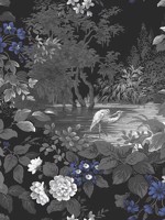 Reflective Pool Midnight Wallpaper FJ40380 by Mayflower Wallpaper for sale at Wallpapers To Go