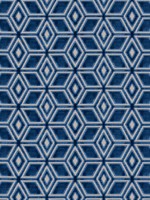 Jardin Maze Velvet Navy Fabric AW72986 by Anna French Fabrics for sale at Wallpapers To Go