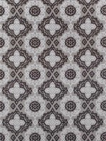 Scottsdale Embroidery Grey and Black Fabric AW73018 by Anna French Fabrics for sale at Wallpapers To Go