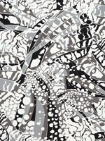 Puccini Black Fabric AF9857 by Anna French Fabrics for sale at Wallpapers To Go