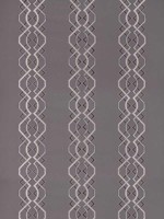 Bergman Embroidery Charcoal Fabric AW9128 by Anna French Fabrics for sale at Wallpapers To Go