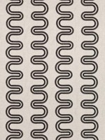 Herriot Way Embroidery Black on Flax Fabric AF9637 by Anna French Fabrics for sale at Wallpapers To Go