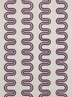 Herriot Way Embroidery Plum and Flax Fabric AF9638 by Anna French Fabrics for sale at Wallpapers To Go