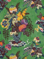 Fairbanks Green Fabric AF9644 by Anna French Fabrics for sale at Wallpapers To Go