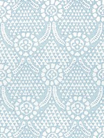 Chamomile Spa Blue Fabric F914320 by Thibaut Fabrics for sale at Wallpapers To Go
