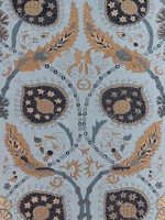 Lewis Mineral Blue Fabric F913214 by Thibaut Fabrics for sale at Wallpapers To Go