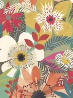 Janis Olive Floral Riot Wallpaper CEP50105W by OhPopsi Wallpaper for sale at Wallpapers To Go