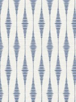 Rabaul Ikat Indigo Wallpaper GL21102 by Wallquest Wallpaper for sale at Wallpapers To Go
