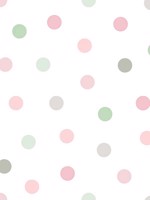 Jubilee Pink Dots Wallpaper WTG-242236 by Chesapeake Wallpaper for sale at Wallpapers To Go