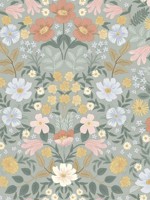 Bramble Garden Sage Peel and Stick Wallpaper WTG-245083 by Rifle Paper Co Wallpaper for sale at Wallpapers To Go