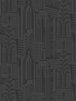 Manhattan Skyline Midnight Wallpaper WTG-246393 by Collins and Company Wallpaper for sale at Wallpapers To Go