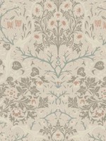 Victorian Garden Lunar Rock Clay Peel and Stick Wallpaper WTG-249873 by NextWall Wallpaper for sale at Wallpapers To Go