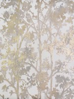 Shimmering Foliage White and Gold Wallpaper WTG-255081 by York Wallpaper for sale at Wallpapers To Go