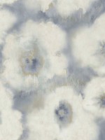 Blended Floral Blue Wallpaper WTG-255961 by Candice Olson Wallpaper for sale at Wallpapers To Go
