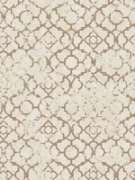 Aged Quatrefoil Cream and Gold Wallpaper WTG-256386 by Galerie Wallpaper for sale at Wallpapers To Go