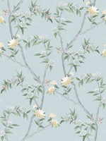 Chinoiserie Blue Wallpaper WTG-257345 by Galerie Wallpaper for sale at Wallpapers To Go