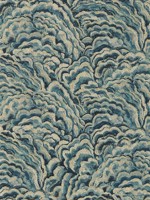 Lumino Kingfisher Gilver Wallpaper WTG-259558 by Clarke and Clarke Wallpaper for sale at Wallpapers To Go