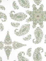 East India Green and White Fabric WTG-260430 by Thibaut Fabrics for sale at Wallpapers To Go