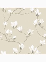 Magnolia Grove Natural Wallpaper WTG-262874 by Laura Ashley Wallpaper for sale at Wallpapers To Go