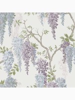 Wisteria Garden Pale Iris Wallpaper WTG-262877 by Laura Ashley Wallpaper for sale at Wallpapers To Go
