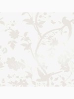 Oriental Garden Pearlescent White Wallpaper WTG-262909 by Laura Ashley Wallpaper for sale at Wallpapers To Go