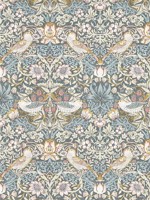 Strawberry Thief Slate Wallpaper WTG-263123 by Clarke and Clarke Wallpaper for sale at Wallpapers To Go