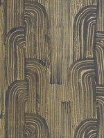 Crescent Paper Ebony Gold Wallpaper WTG-263141 by Lee Jofa Modern Wallpaper for sale at Wallpapers To Go