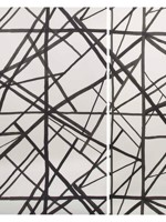 Channels Paper Ebony Ivory Wallpaper WTG-263144 by Lee Jofa Modern Wallpaper for sale at Wallpapers To Go