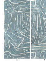 Graffito Deep Sky Wallpaper WTG-263148 by Lee Jofa Modern Wallpaper for sale at Wallpapers To Go