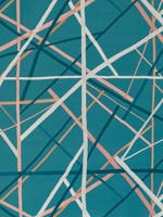 Simpatico Paper Teal Wallpaper WTG-263169 by Lee Jofa Modern Wallpaper for sale at Wallpapers To Go