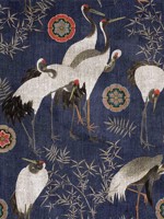 Tsuru Indigo Wallpaper WTG-265443 by Mind the Gap Wallpaper for sale at Wallpapers To Go