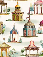 Follies Plum Wallpaper WTG-267018 by Mulberry Home Wallpaper for sale at Wallpapers To Go