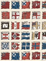 Naval Ensigns Red Blue Wallpaper WTG-267042 by Mulberry Home Wallpaper for sale at Wallpapers To Go