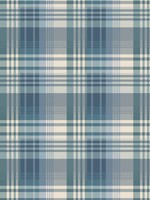 Mulberry Ancient Tartan Teal Wallpaper WTG-267047 by Mulberry Home Wallpaper for sale at Wallpapers To Go