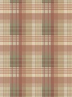 Mulberry Ancient Tartan Lovat Red Wallpaper WTG-267048 by Mulberry Home Wallpaper for sale at Wallpapers To Go