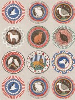 Robinas Dinner Party Jewel Wallpaper WTG-268726 by G P & J Baker Wallpaper for sale at Wallpapers To Go