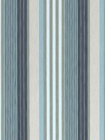 Esprit Stripe Navy and Sky Fabric WTG-271945 by Thibaut Fabrics for sale at Wallpapers To Go