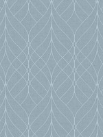 Linework Lattice Aqua Wallpaper WTG-272272 by Veer Decor Wallpaper for sale at Wallpapers To Go