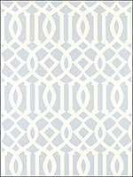 Imperial Trellis Soft Aqua Wallpaper 5003363 by Schumacher Wallpaper for sale at Wallpapers To Go